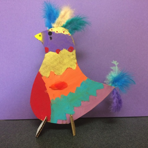 5th Grade
Turning Trash into Art 
Tempera Painted Corrugated Birds